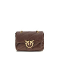 Sac bandoulière PINKO Bos Taurus en cuir de veau marron