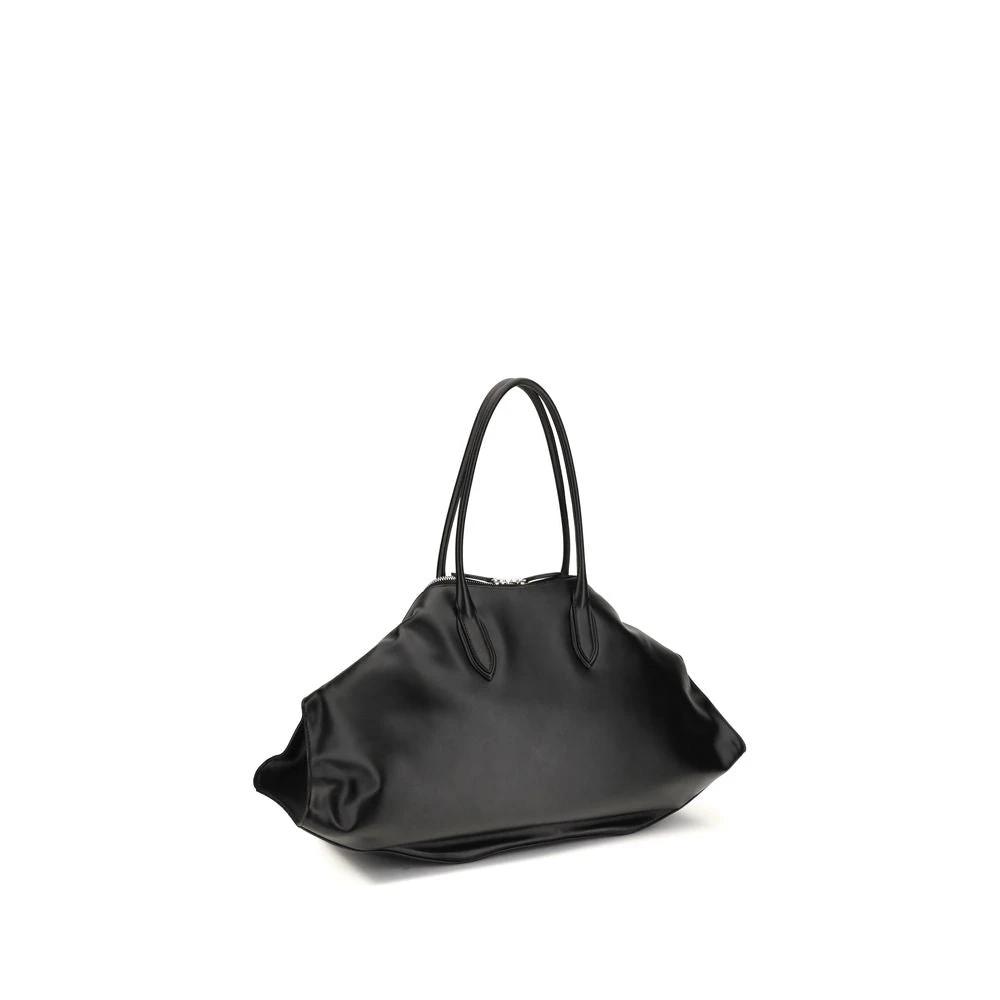 Alexander McQueen Black Calf Leather Bos Taurus Shoulder Bag by Alexander McQueen