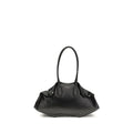 Alexander McQueen Black Calf Leather Bos Taurus Shoulder Bag by Alexander McQueen