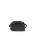 Valentino Garavani Black Calf Leather Bos Taurus Shoulder Bag