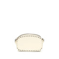 Valentino Garavani Beige Calf Leather Bos Taurus Shoulder Bag