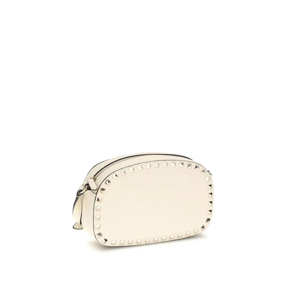 Valentino Garavani Beige Calf Leather Bos Taurus Shoulder Bag