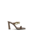 Giuseppe Zanotti Brown Calf Leather Bos Taurus Sandals by Giuseppe Zanotti