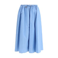 Jupe midi en coton bleu Marni