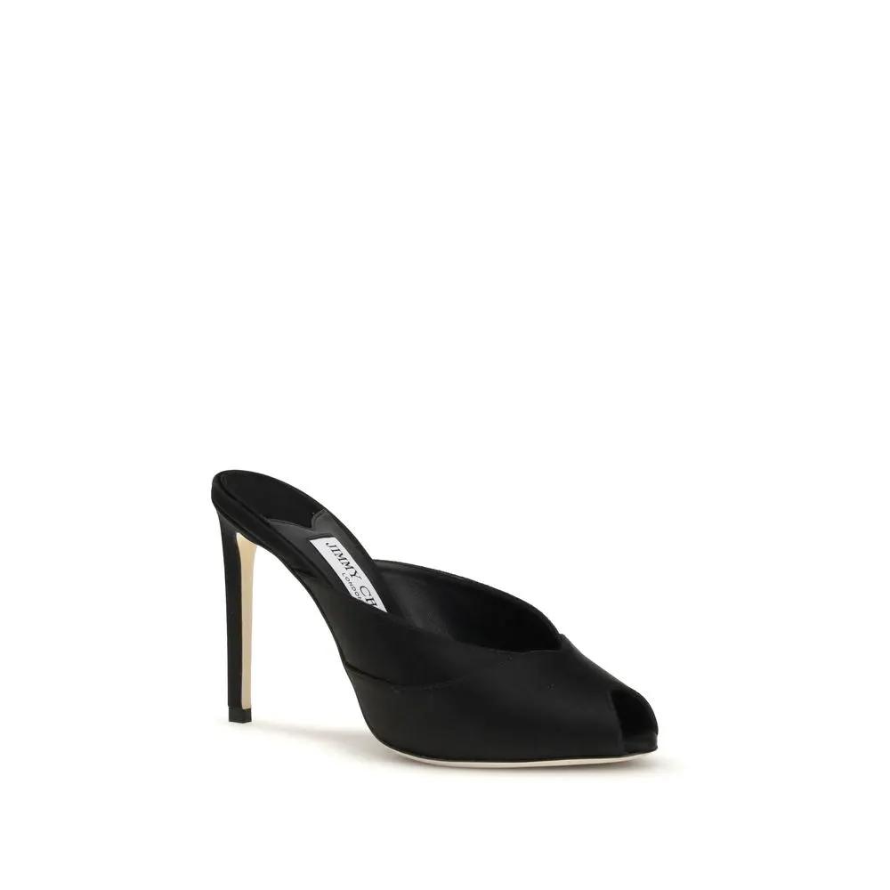 Sandales à talons aiguilles Jimmy Choo Bos Taurus en cuir de veau noir