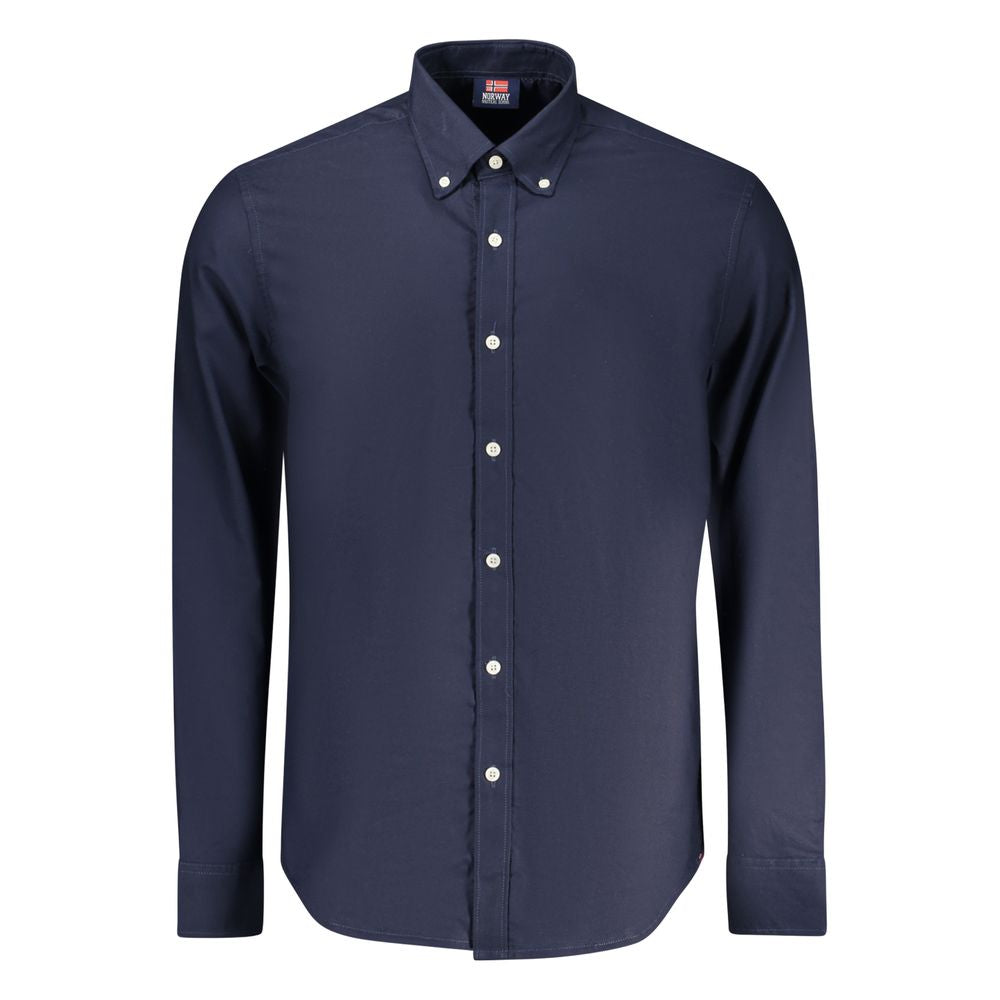 Chemise homme en coton bleu Norvège 1963