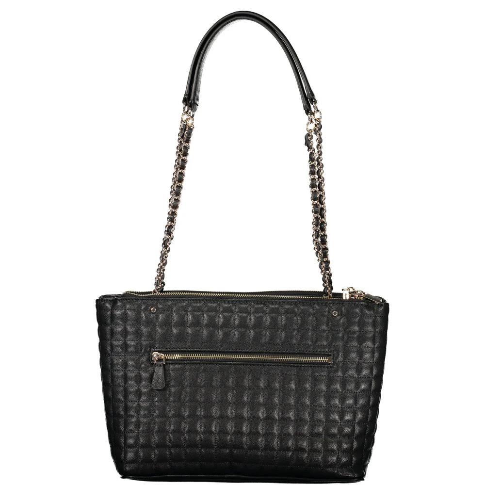Guess Jeans Nero Poliuretano Women Handbag
