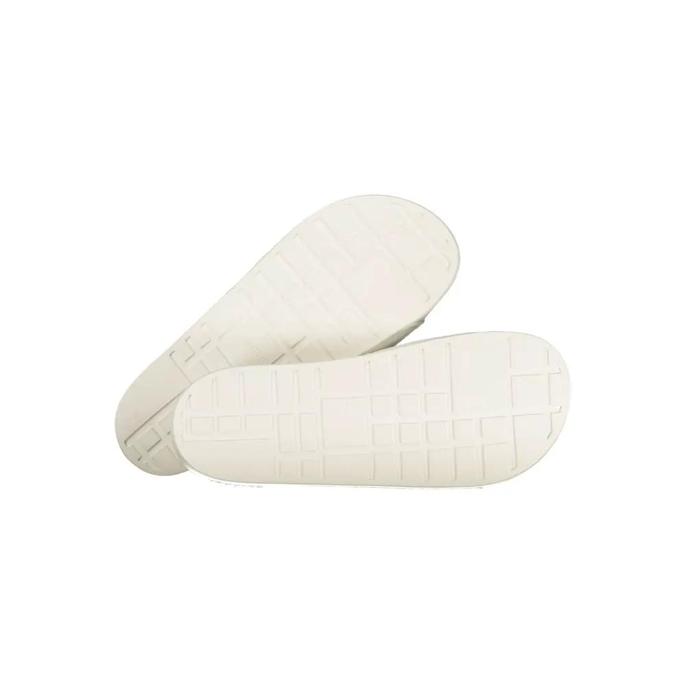 Pantoufles Calvin Klein blanches en polyuréthane pour hommes