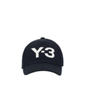 Casquette en coton noir Y-3 (casquette de baseball)