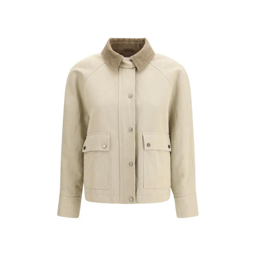 Brunello Cucinelli Brunello Cucinelli Beige Cotton Coat