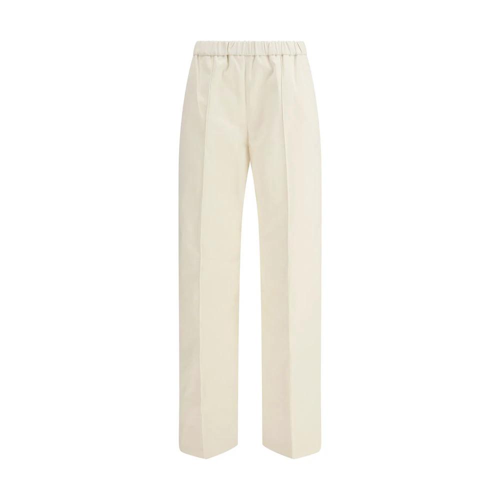Fabiana Filippi Beige Cotton Casual Pants by Fabiana Filippi