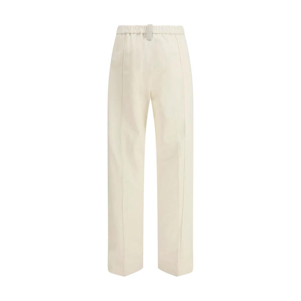 Fabiana Filippi Beige Cotton Casual Pants by Fabiana Filippi