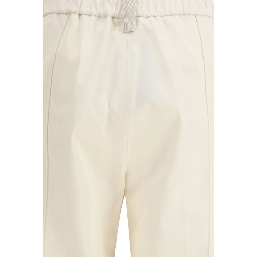 Fabiana Filippi Beige Cotton Casual Pants by Fabiana Filippi