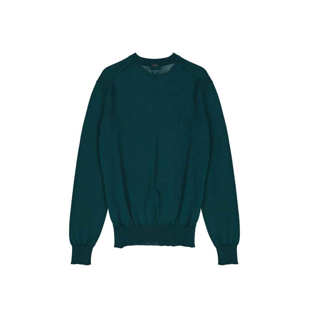 Herno Bicolor Virgin Wool Sweatshirt by Herno