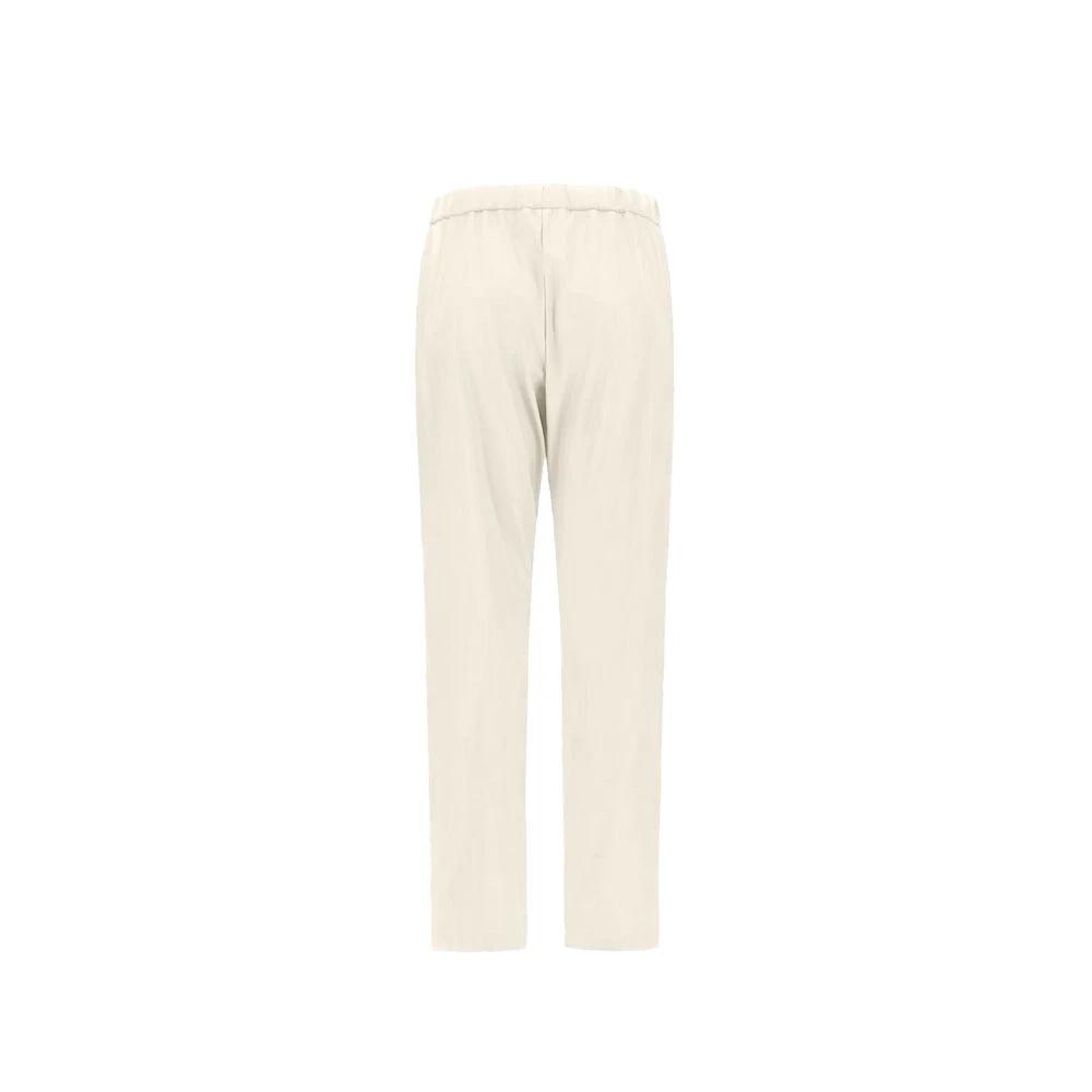 Herno White Polyester Casual Pants by Herno