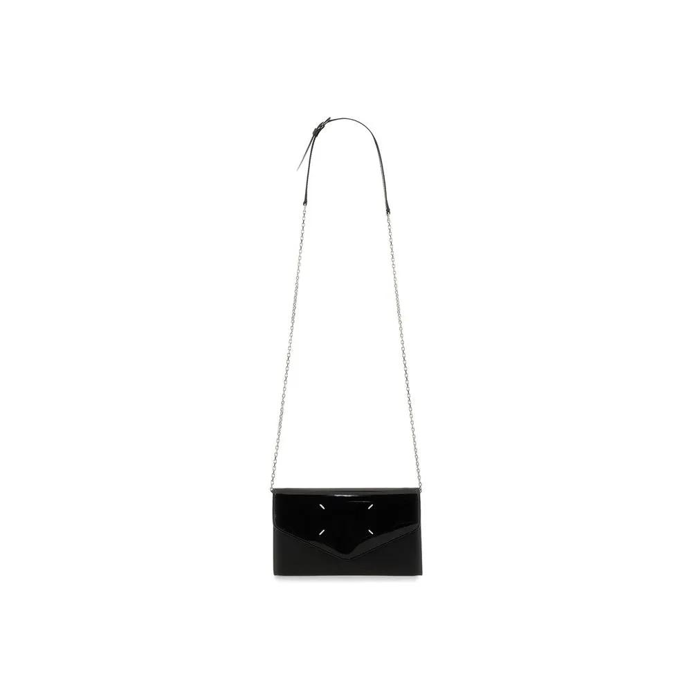 Portefeuille Maison Margiela en cuir de veau noir