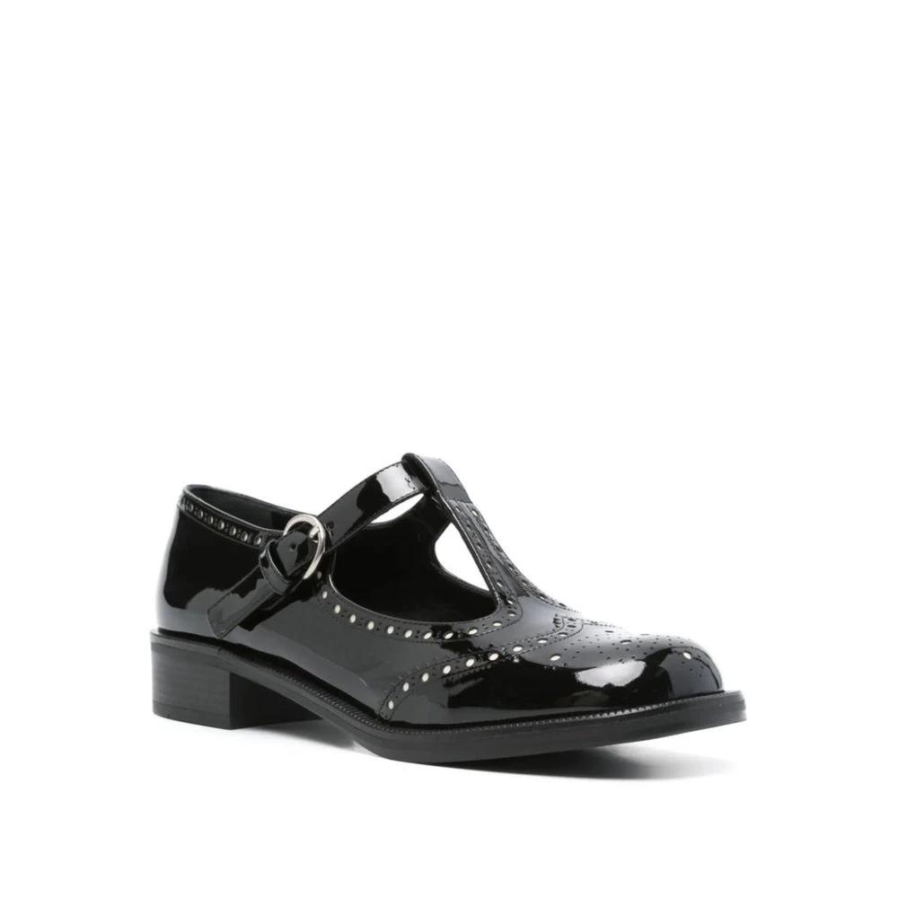 Miu Miu Black Calfskin Ballet Flats by Miu Miu