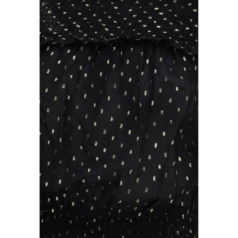 Self-Portrait Black Viscose Top by Self-Portrait