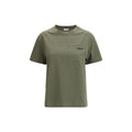 Brunello Cucinelli Bicolor Cotton T-Shirt by Brunello Cucinelli