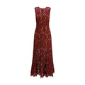 Robe de cocktail Self-Portrait Bordeaux en polyester