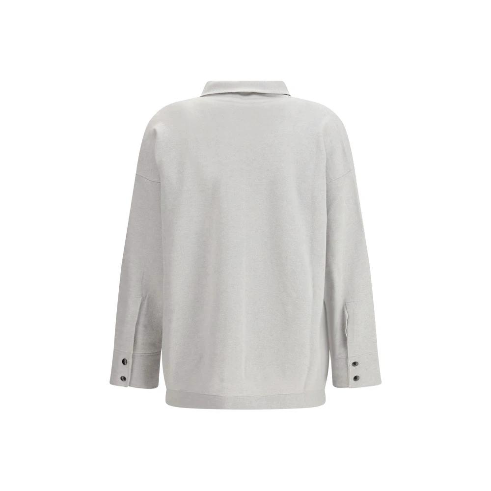 Fabiana Filippi Gray Fleece Wool Shirt by Fabiana Filippi