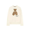 Palm Angels White Cotton Sweatshirt