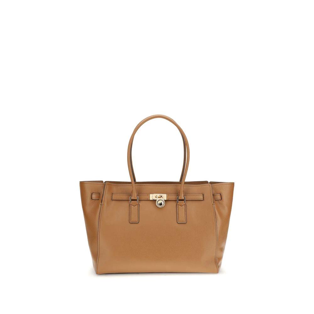 Michael Kors Beige Calf Leather Bos Taurus Shoulder Bag by Michael Kors
