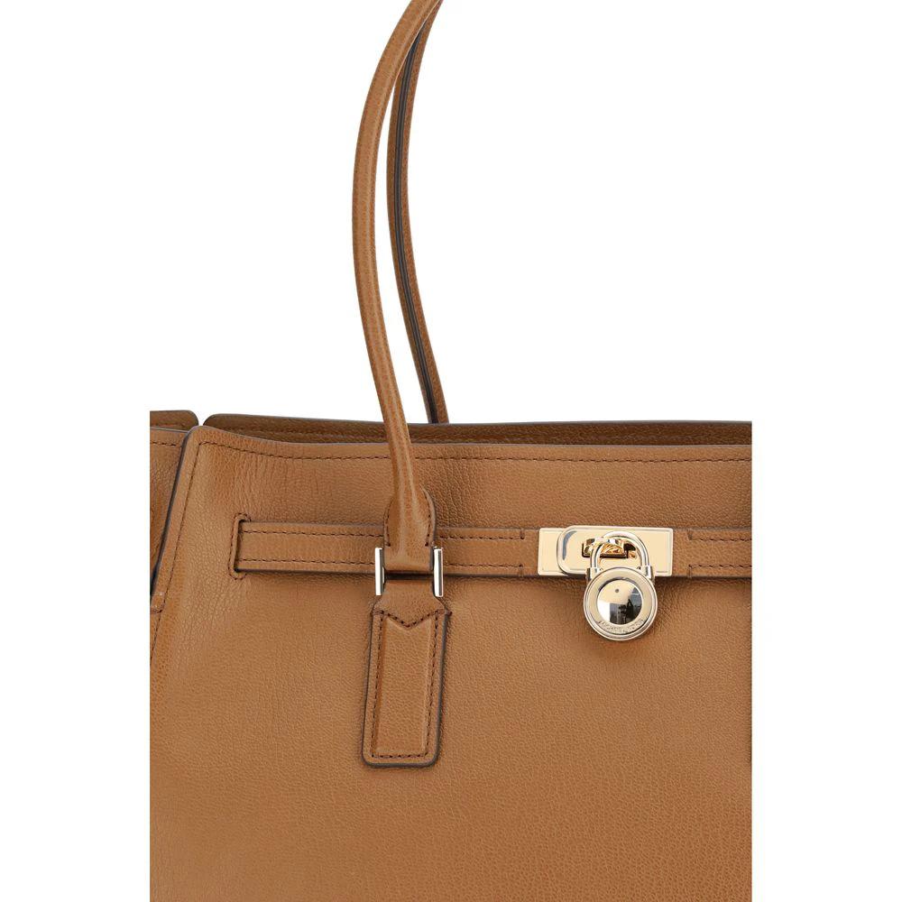 Michael Kors Beige Calf Leather Bos Taurus Shoulder Bag by Michael Kors