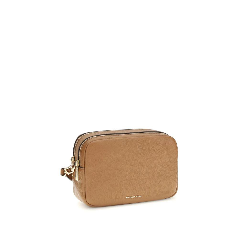 Michael Kors Brown Calf Leather Bos Taurus Shoulder Bag by Michael Kors