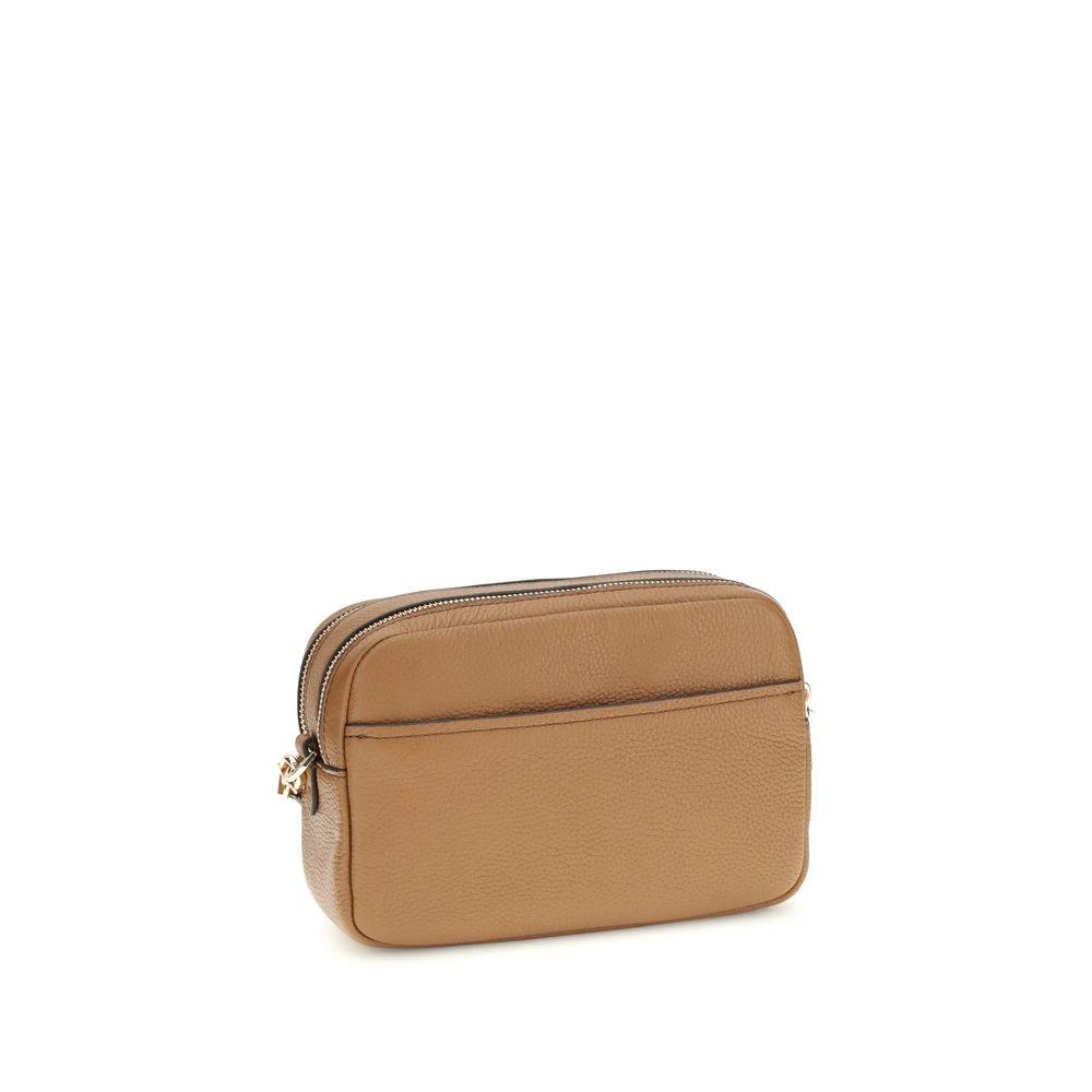 Michael Kors Brown Calf Leather Bos Taurus Shoulder Bag by Michael Kors