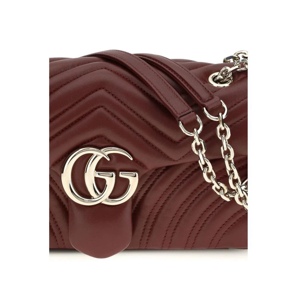 Gucci Bordeaux Calf Leather Bos Taurus Shoulder Bag by Gucci