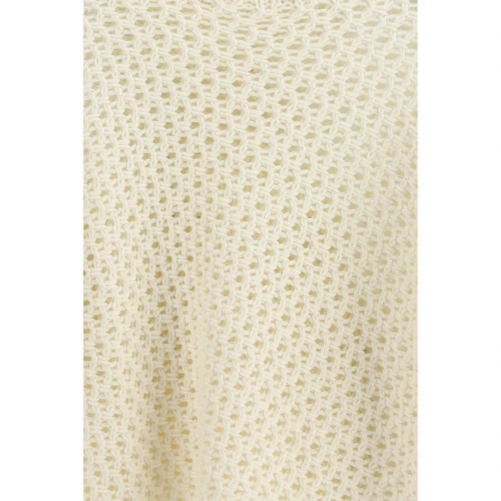 Fabiana Filippi Beige Fleece Wool Sweatshirt by Fabiana Filippi