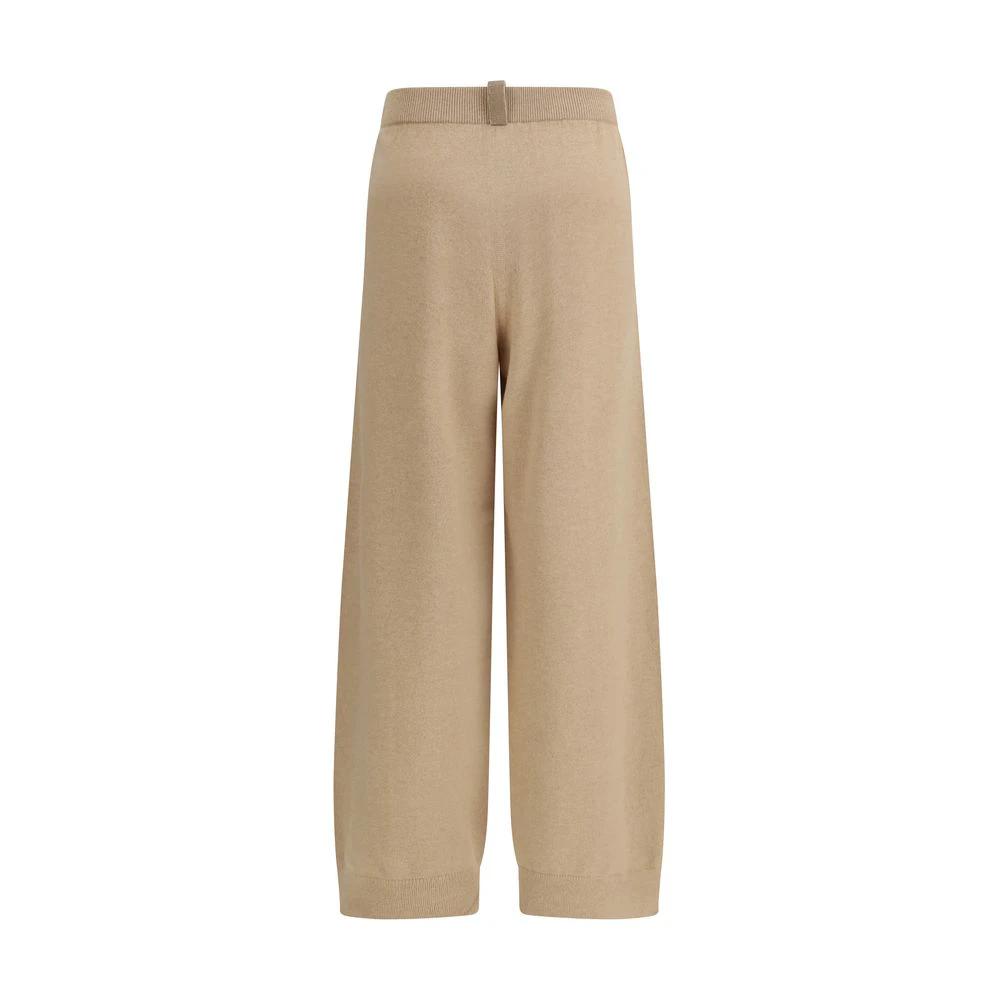 Fabiana Filippi Beige Fleece Wool Casual Pants by Fabiana Filippi