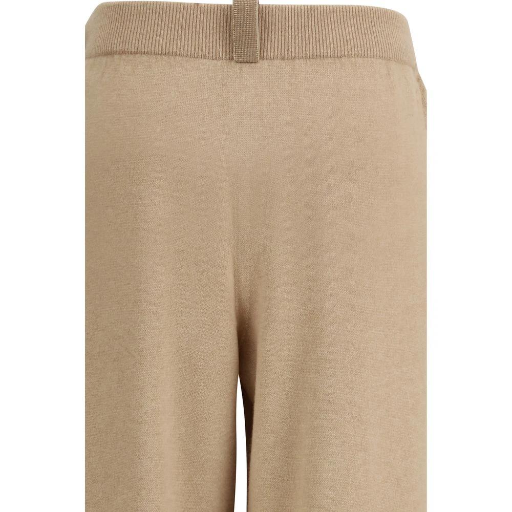 Fabiana Filippi Beige Fleece Wool Casual Pants by Fabiana Filippi