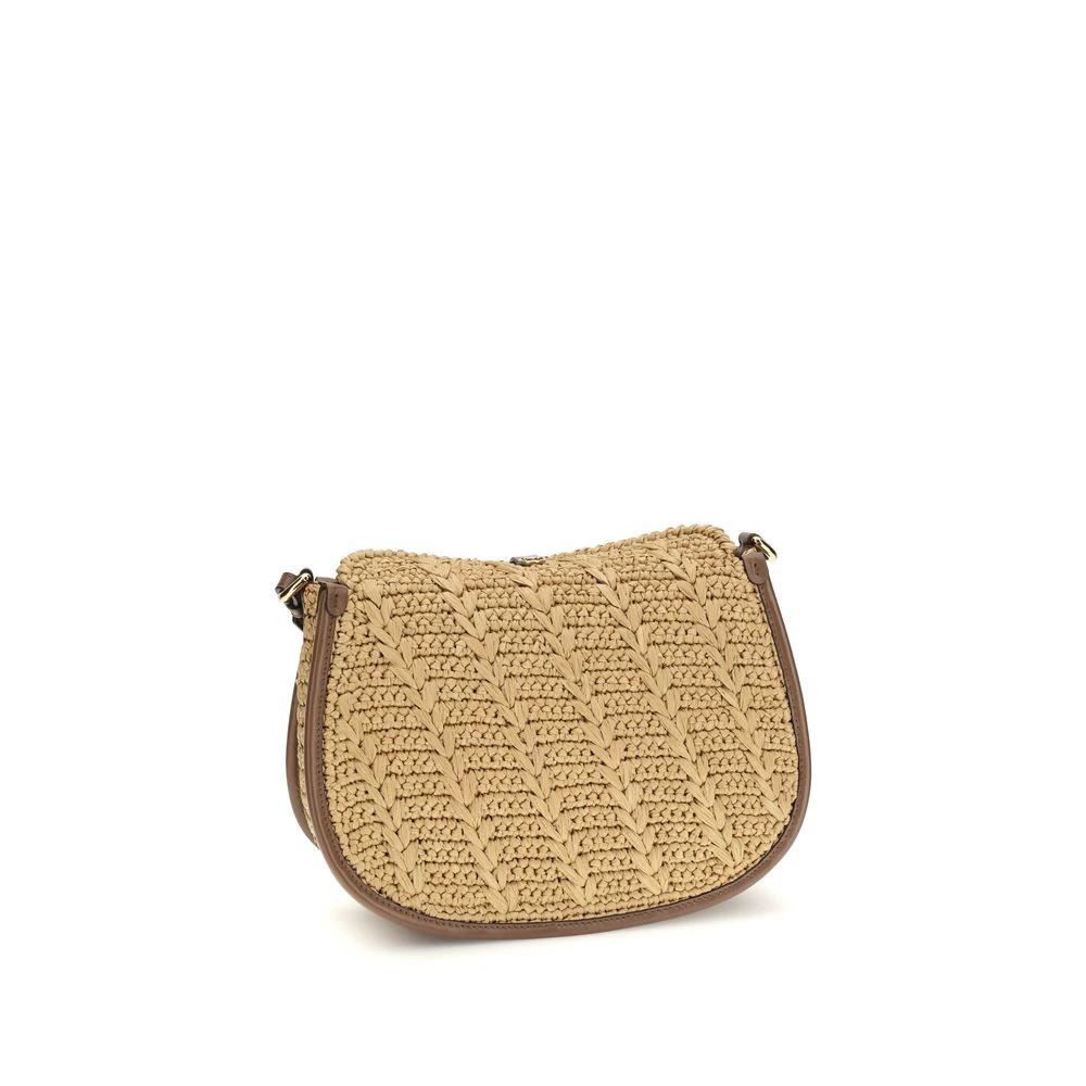 Etro Beige Raffia Shoulder Bag by Etro