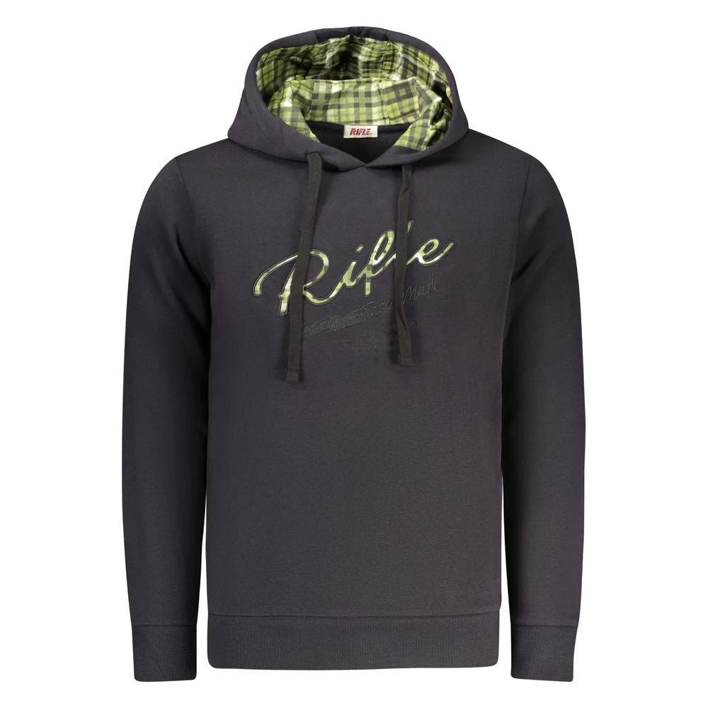 Rifle Blue Cotton Men's Hoodie