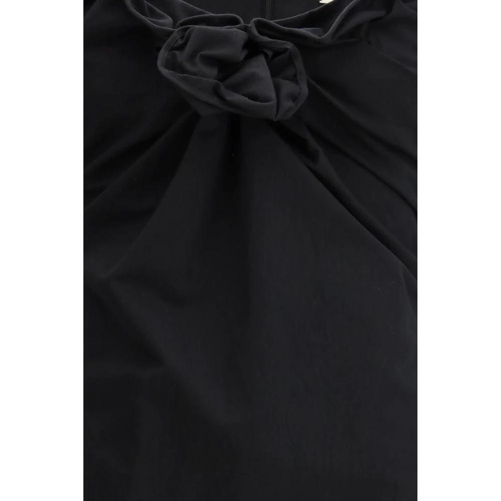 Magda Butrym Black Cotton Casual Dress by Magda Butrym