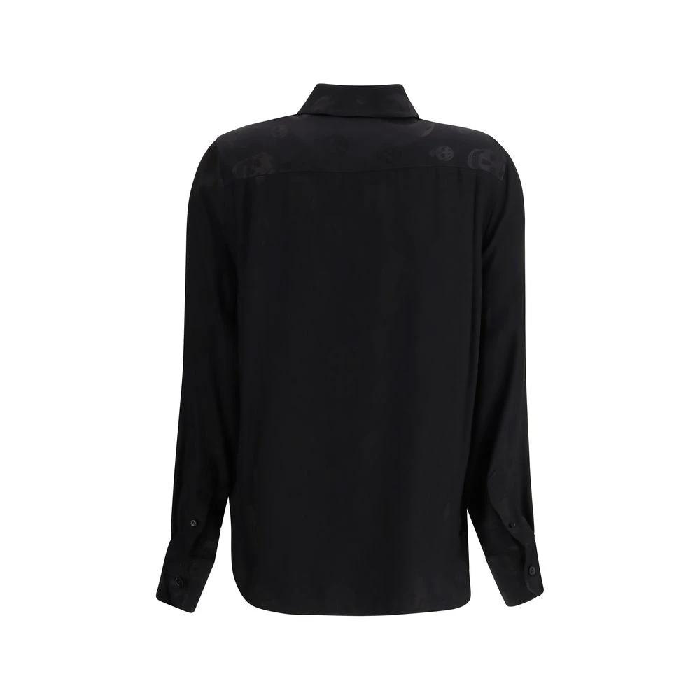 Alexander McQueen Black Viscose Pattern Shirt by Alexander McQueen