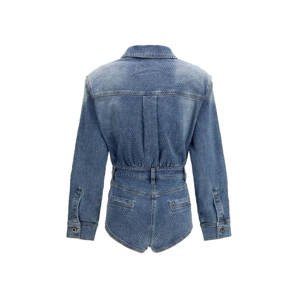 Combinaison en coton bleu Self-Portrait