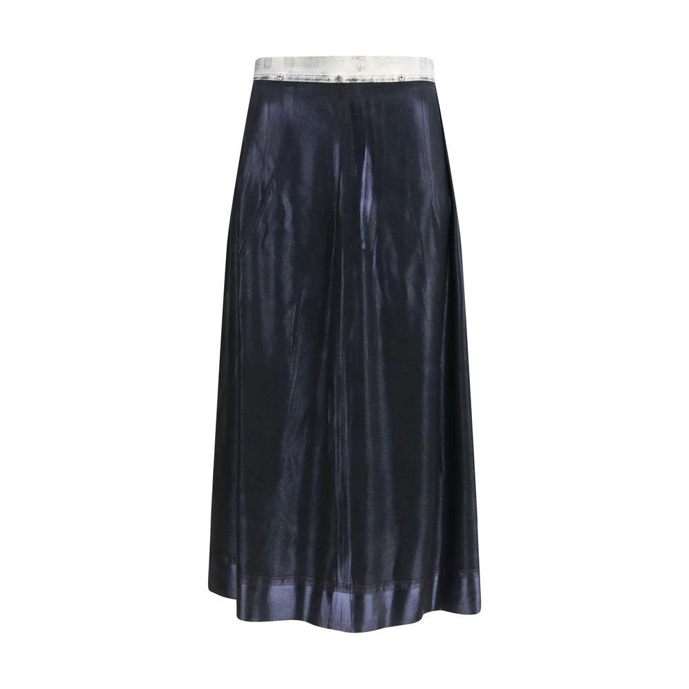 Margiela Blue Acetate Midi Skirt by Margiela