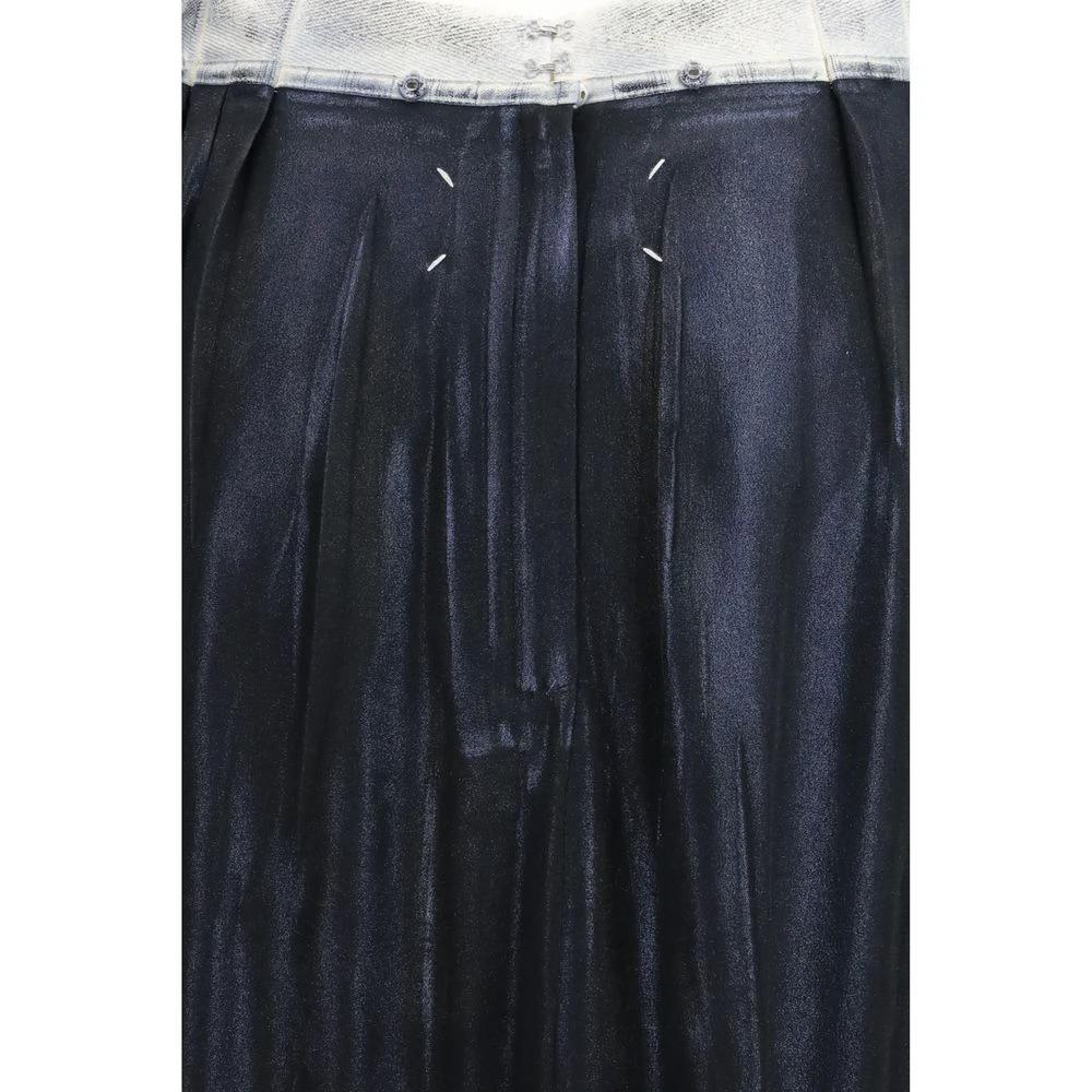 Margiela Blue Acetate Midi Skirt by Margiela