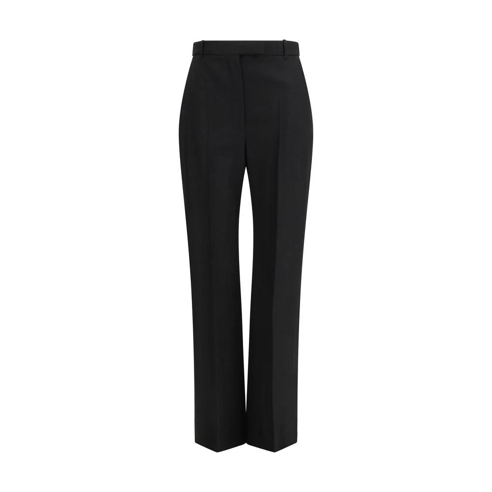 Alexander McQueen Black Cotton Dress Pants by Alexander McQueen