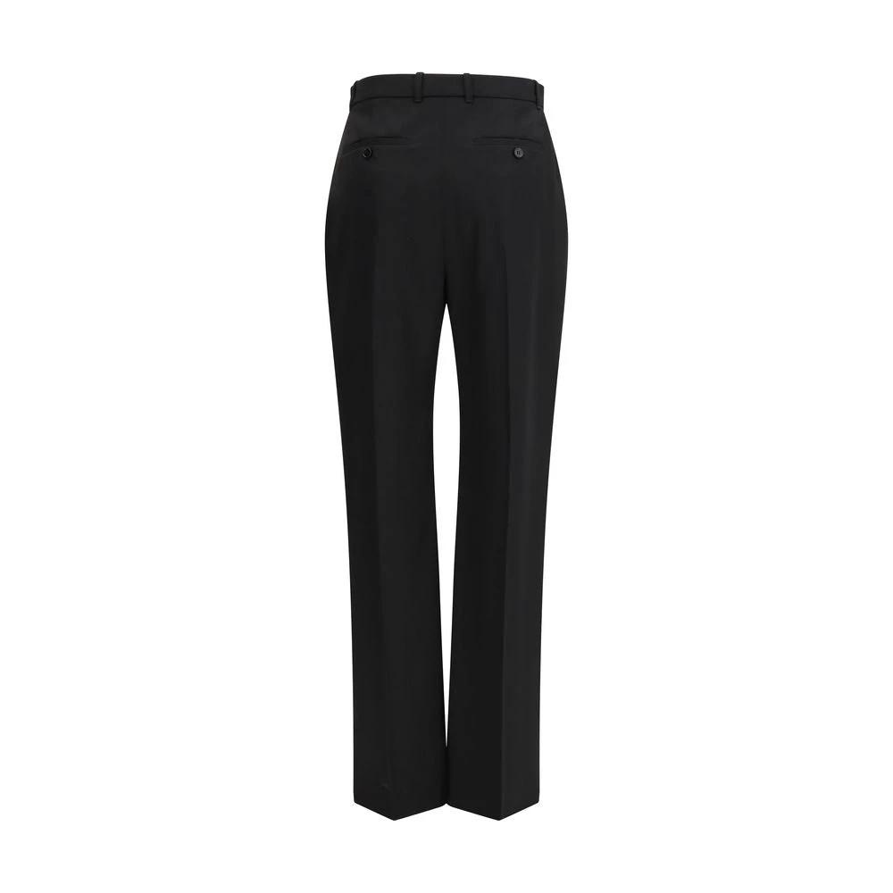Alexander McQueen Black Cotton Dress Pants by Alexander McQueen