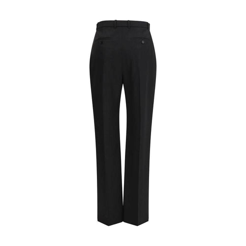 Alexander McQueen Black Cotton Dress Pants by Alexander McQueen