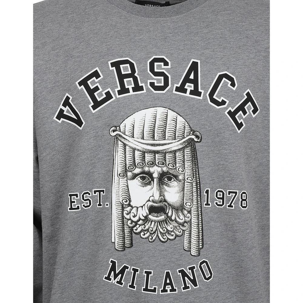 Versace Gray Cotton Sweatshirt by Versace