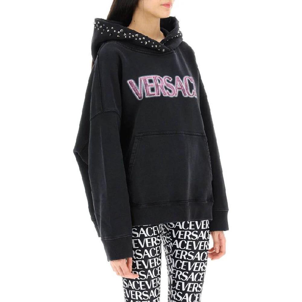Versace Black Cotton Sweatshirt by Versace