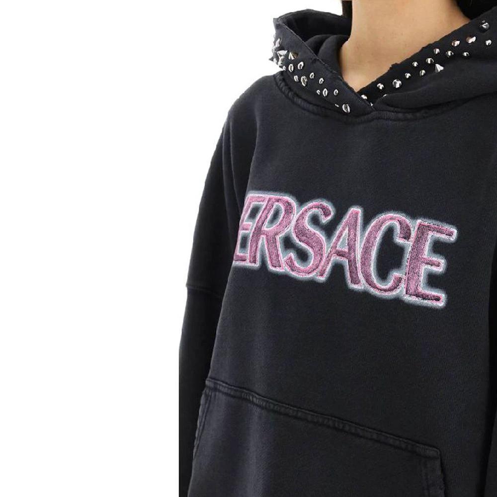 Versace Black Cotton Sweatshirt by Versace