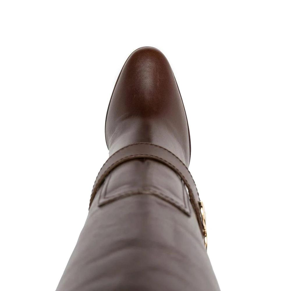 Dolce & Gabbana Brown Calfskin Boots by Dolce & Gabbana