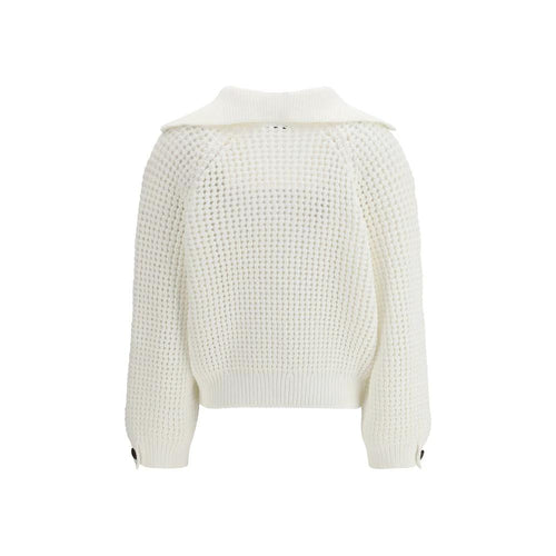 Sweat-shirt en coton blanc Brunello Cucinelli