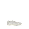 Prada White Fabric Low Top Sneakers by Prada